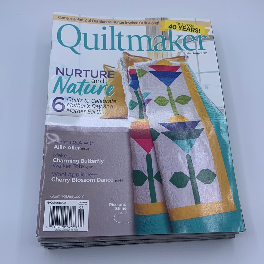Twelve Issues Quiltmaker Magazine 2018-2022